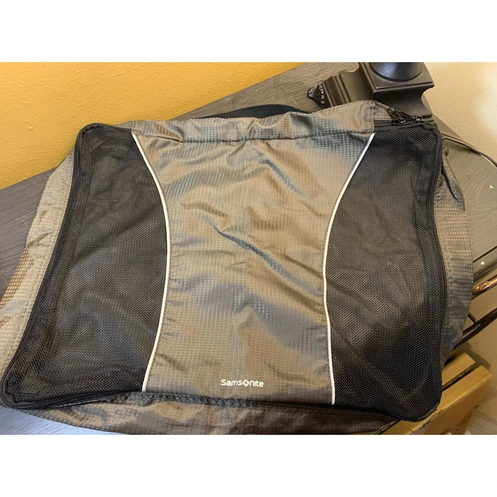 Samsonite Compression Packing Cube Black Travel Luggage Organizer 17x15 Single